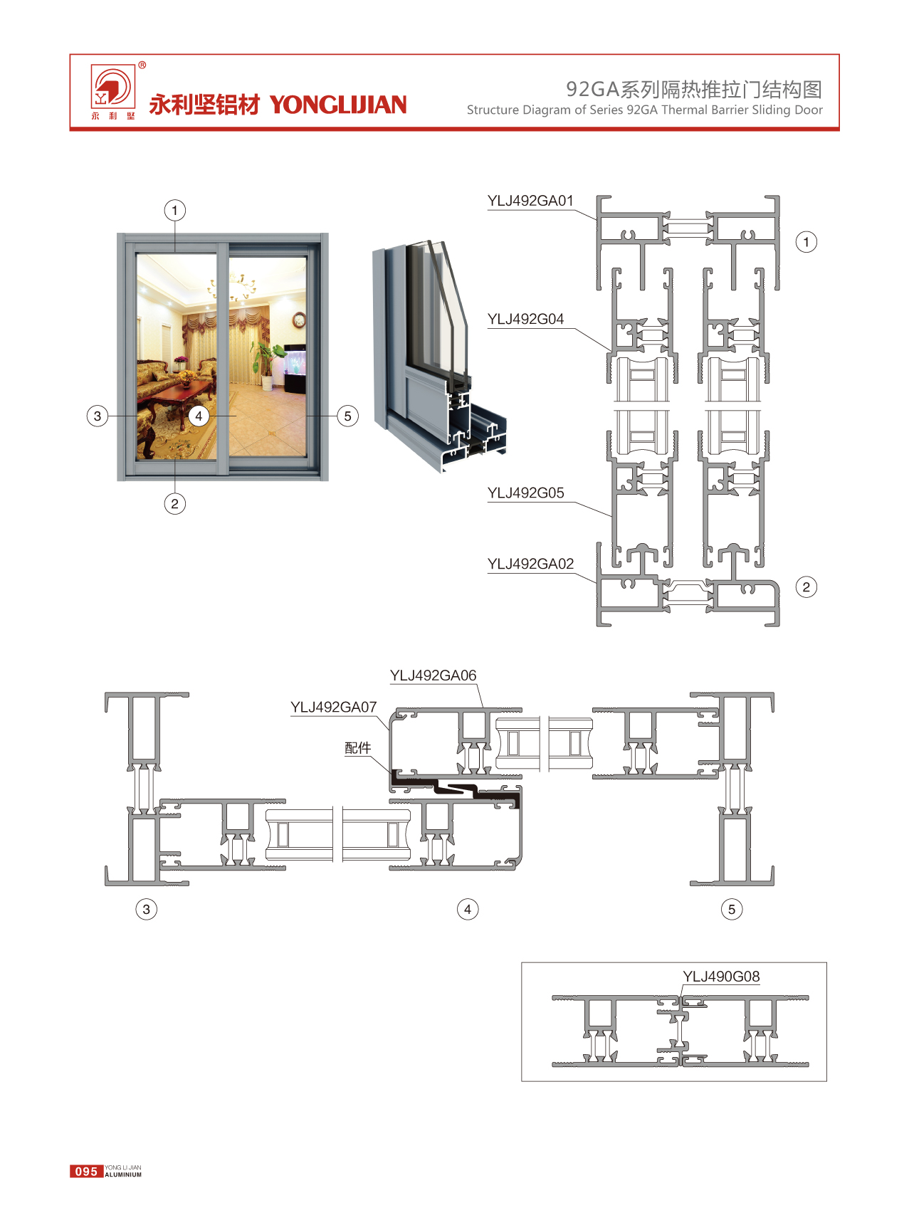 92GA系列隔热推拉门