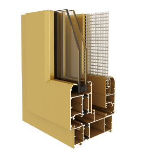 108、130系列隔热平开窗(窗纱一体)