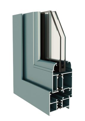 60E系列隔热内开内倒平开窗