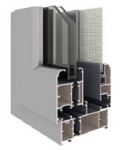 108隔热窗纱一体平开窗系列