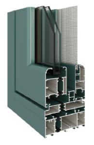 108C、120C、130C、150C系列隔热窗纱一体平开窗系列