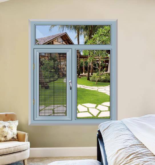 73-73A系列隔热单执手控制窗纱一体内外平开窗系列