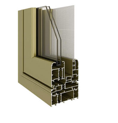 120C系列隔热窗纱一体窗(内外平框、隐排水)
